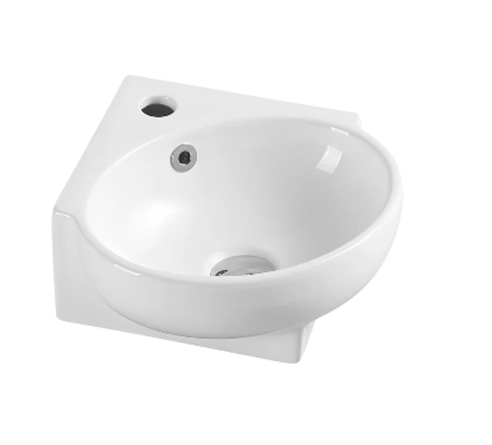 Mini 39 Compact Wall Hung Corner Basin