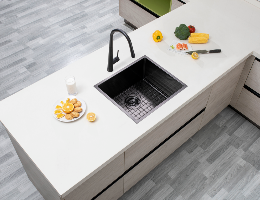 Handmade Stainless Steel Single Bowl Kitchen Sink 1.2mm (Top/Flush/Undermount) 500*440*230mm