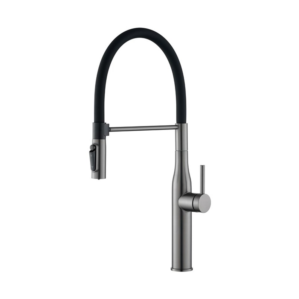 360° Round Swivel Pull Out Kitchen Mixer with magnetic docking system