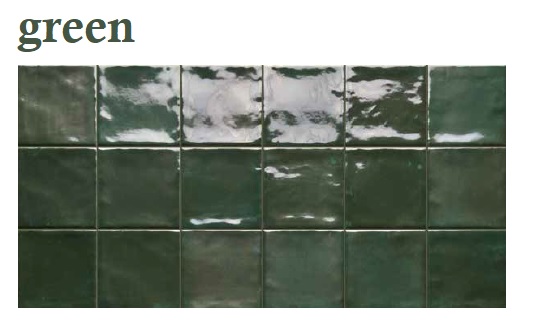 Rondine Marrakech Green Gloss 10x10cm