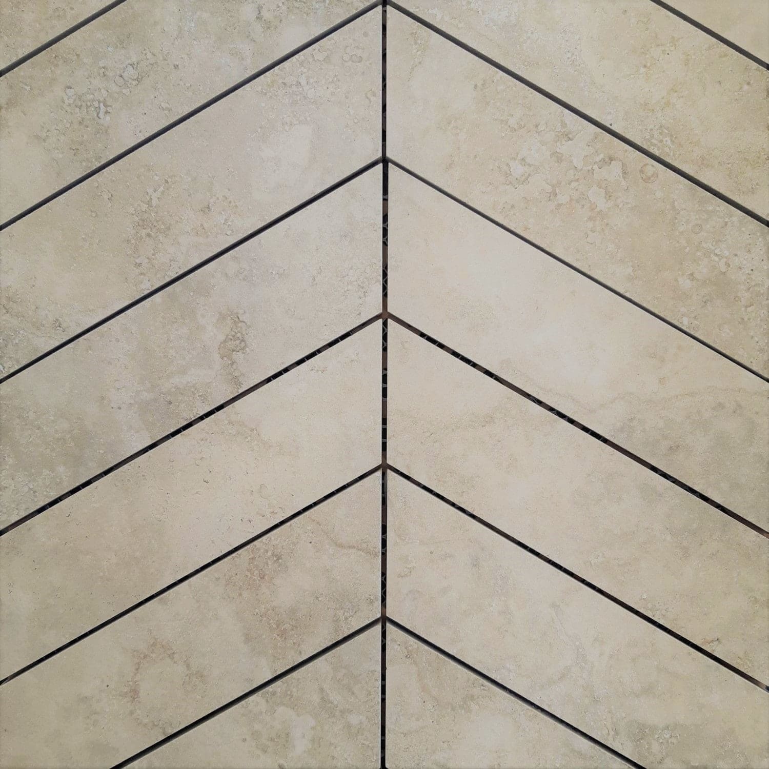 New Travertino Beige Chevron