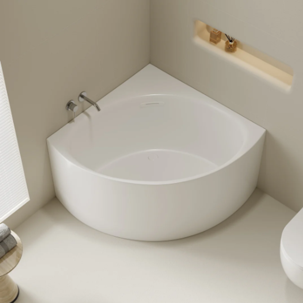 Stanford Triangle Corner Bathtub - Gloss White