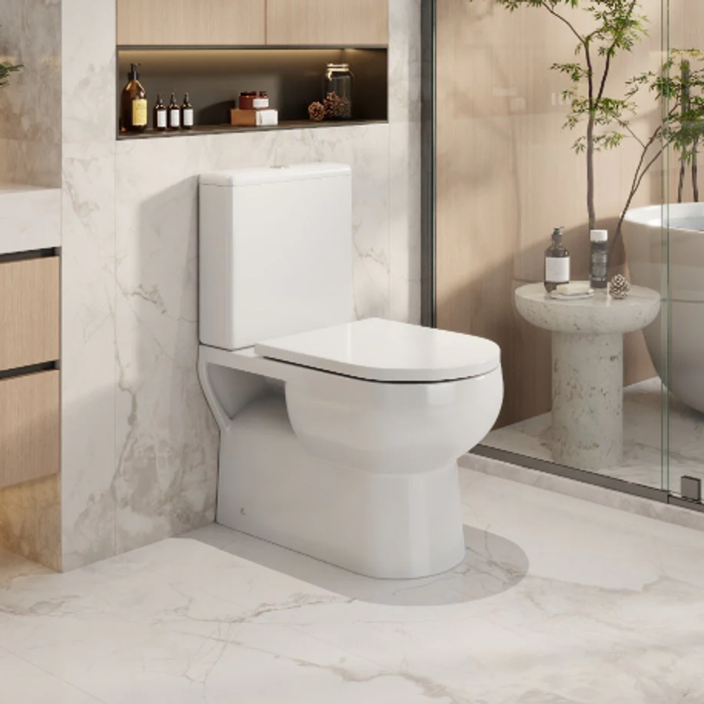 Moi Back To Wall Toilet Suite ***BOTTOM INLET ONLY Left or Right***