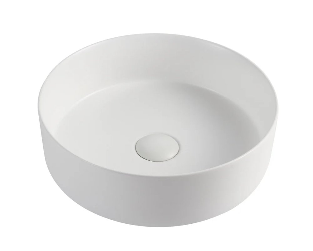 Spin 30 Gloss White Above Counter Round Basin