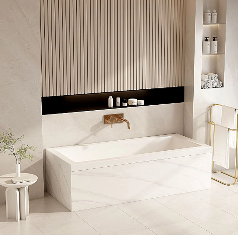 Mira Insert & Island Bathtub - Gloss White 1500mm & 1700mm