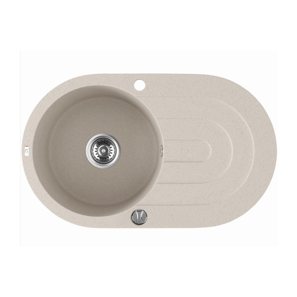 Laveo Granite Single Bowl Kitchen Sink 470x780x204mm