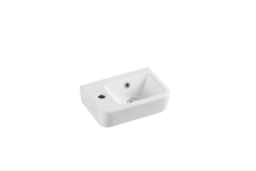 Mini 37L High Gloss White Compact Wall Hung Basin