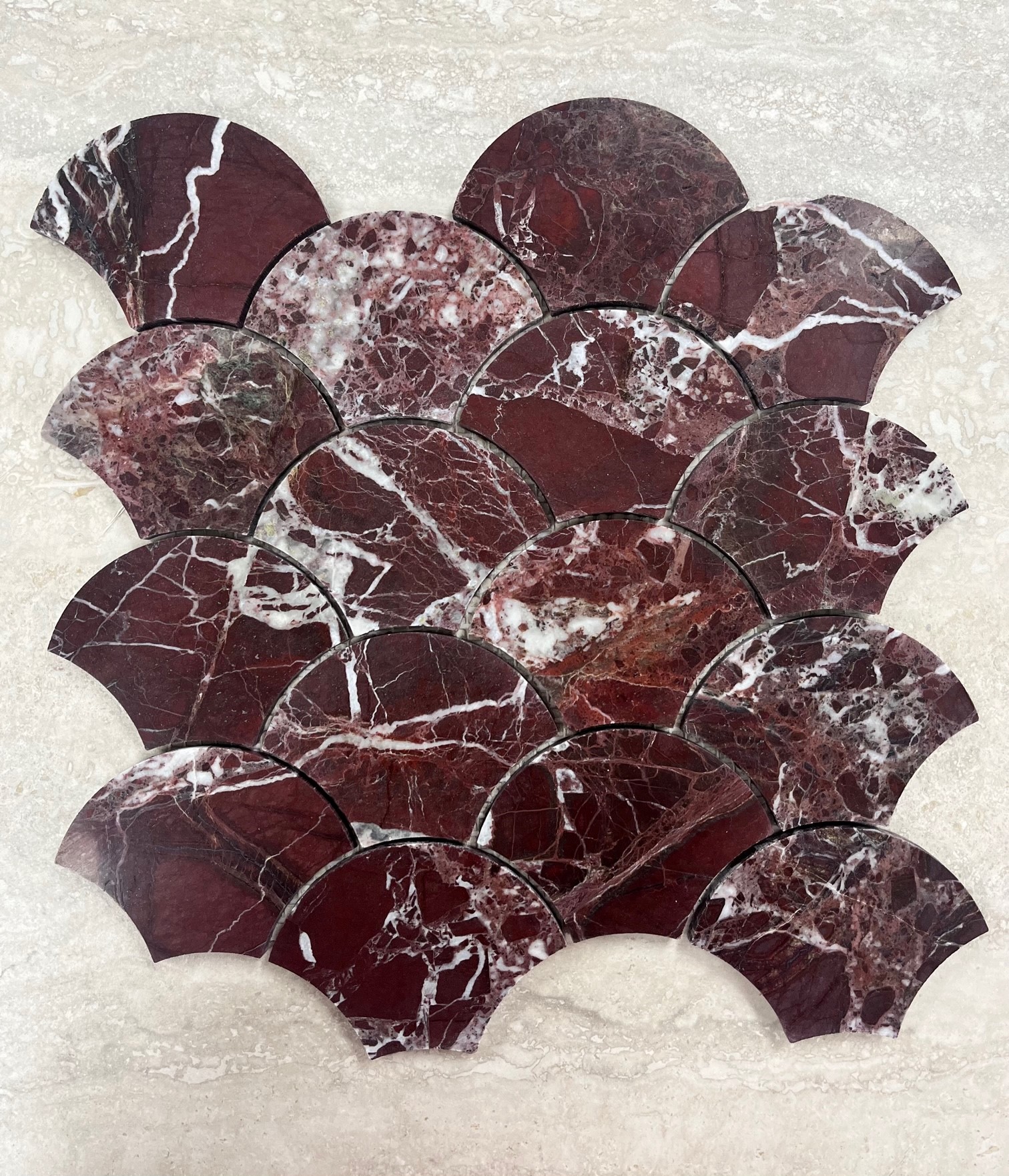 Starstile RL-H Rossa Levanto Honed Shell Mosaic 27.6×27.7cm