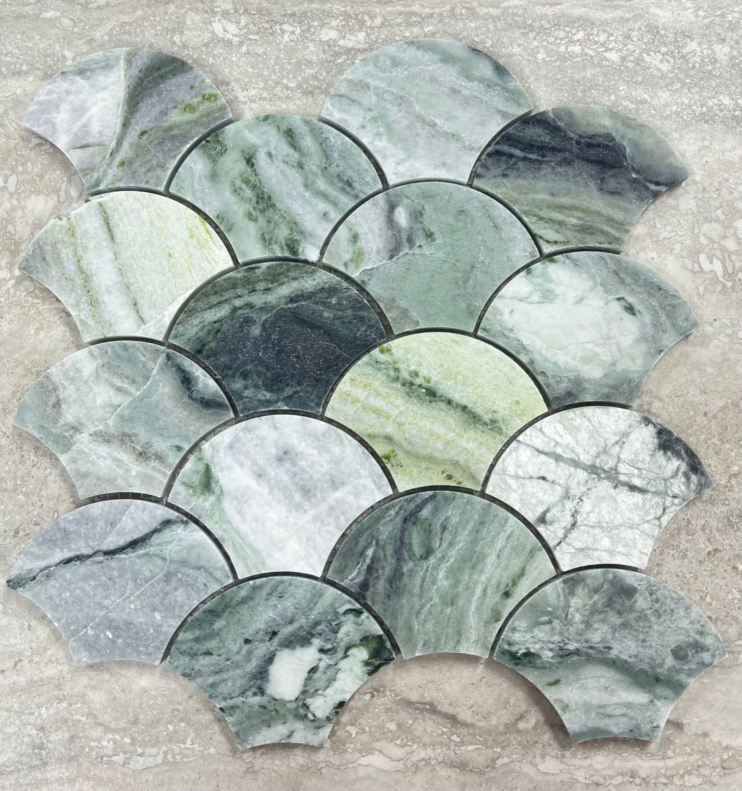 Starstile JA-H Jade Honed Shell Mosaic 27.6×27.7cm
