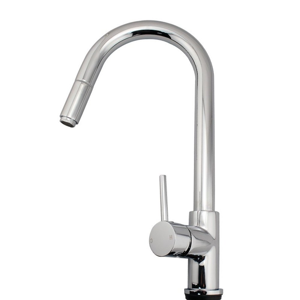 360° Round Swivel Pull Out Kitchen Mixer