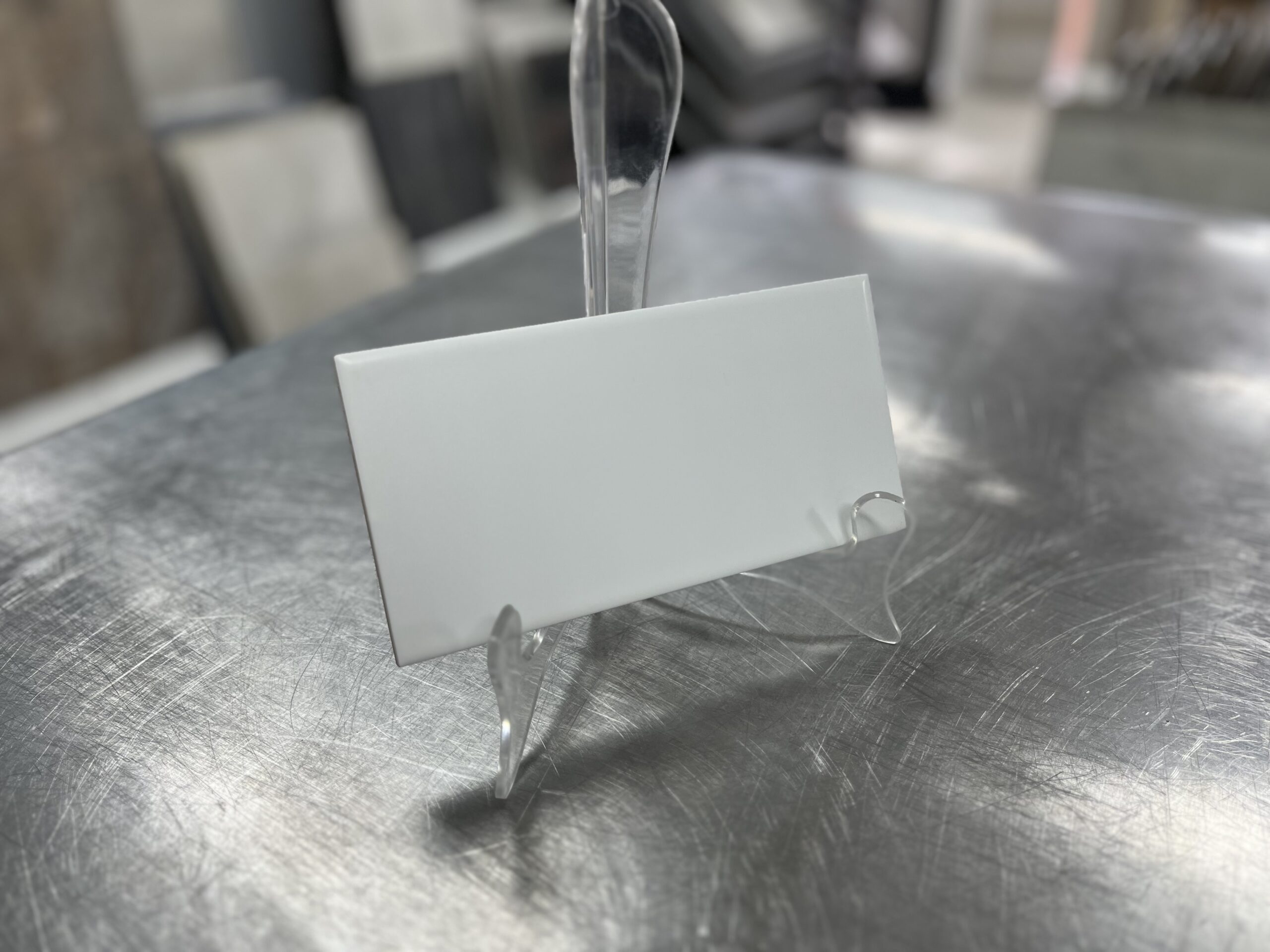 Ming Bon Matt White Wall 10x20cm