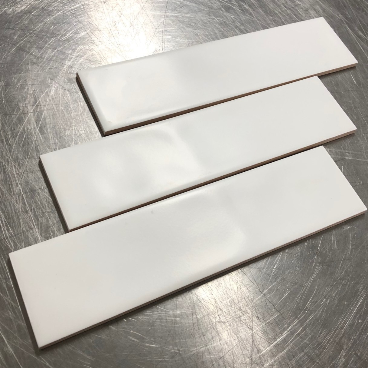 Ming Bon White Wavy Wall Matt 7.5x30cm