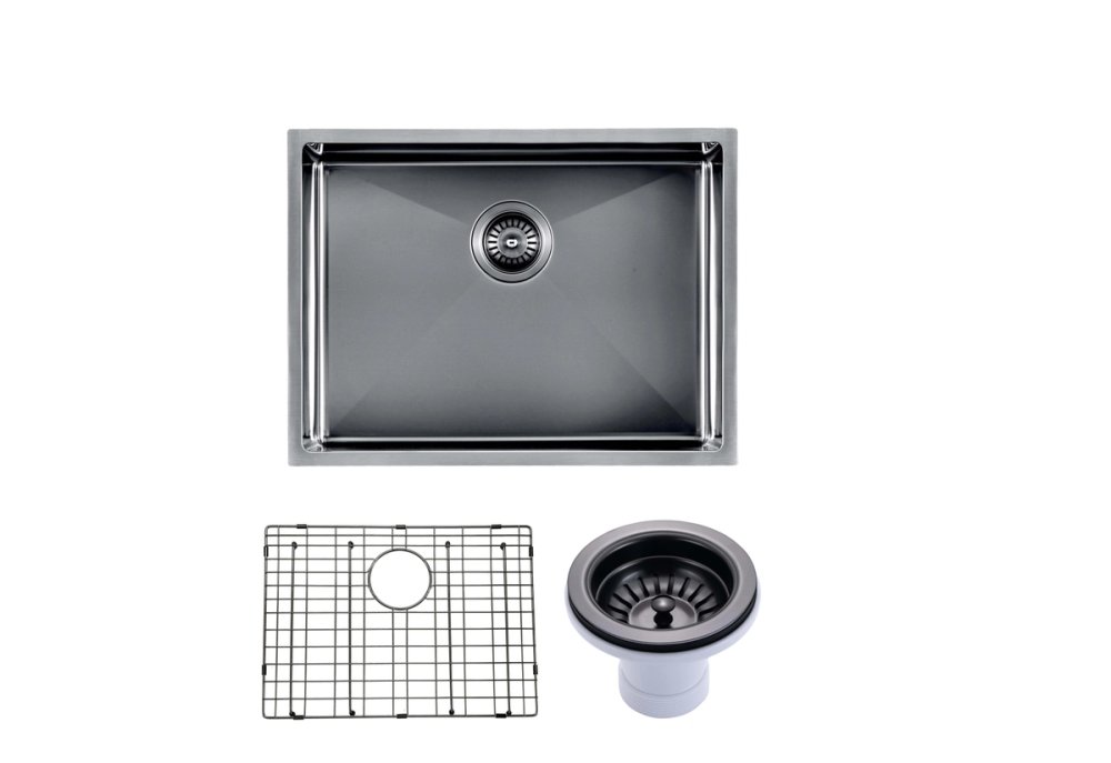Handmade Stainless Steel Single Bowl Kitchen Sink 1.2mm (Top/Flush/Undermount) 600*450*300mm
