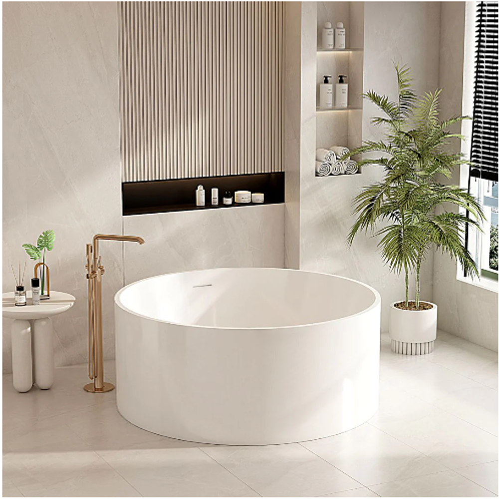 Cole 1400mm Freestanding Acrylic Bathtub Gloss White