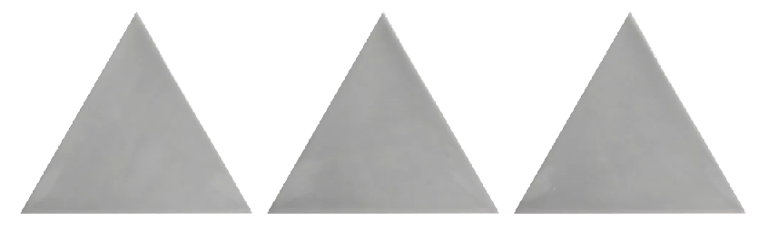 Quintessenza 3 Lati Grigio Scuro Triangles 13.2 x 11.4cm