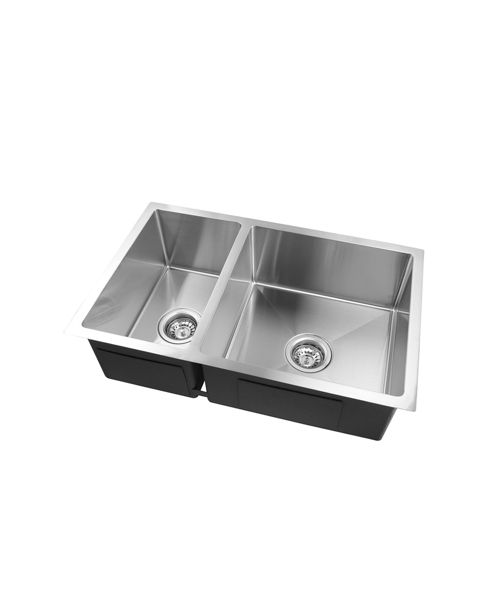 Handmade Stainless Steel 1 & 1/2 Bowl Kitchen Sink 1.2mm (Top/Flush/Undermount) 715*450*200mm