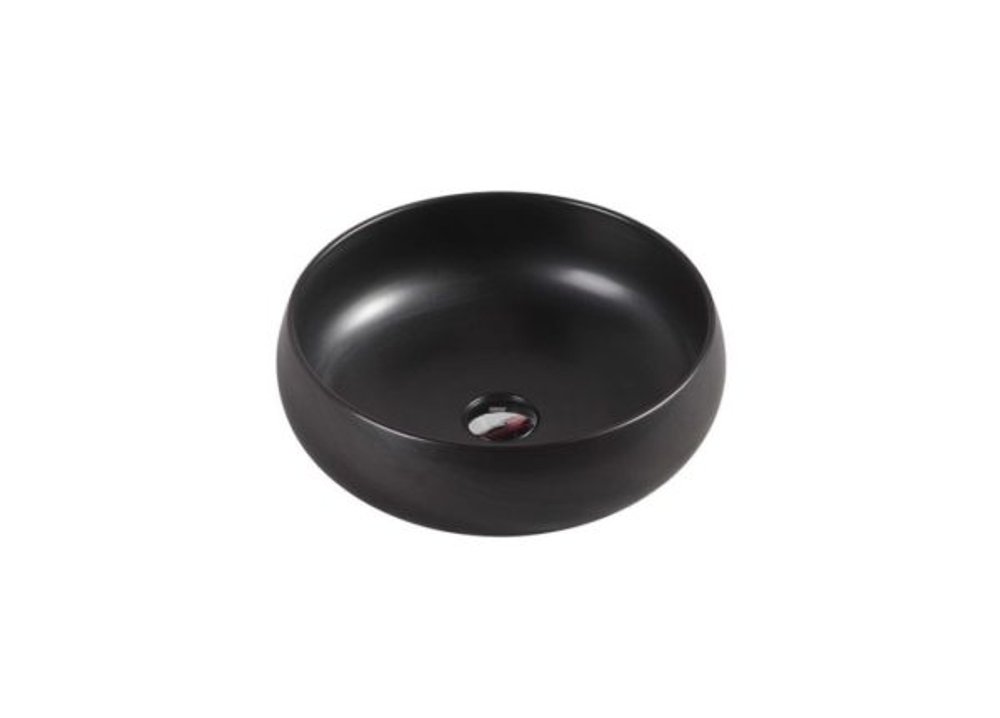 Asti 87 Matt Black Above Counter Basin