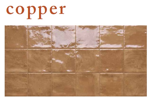 Rondine Marrakech Copper Gloss 10x10cm