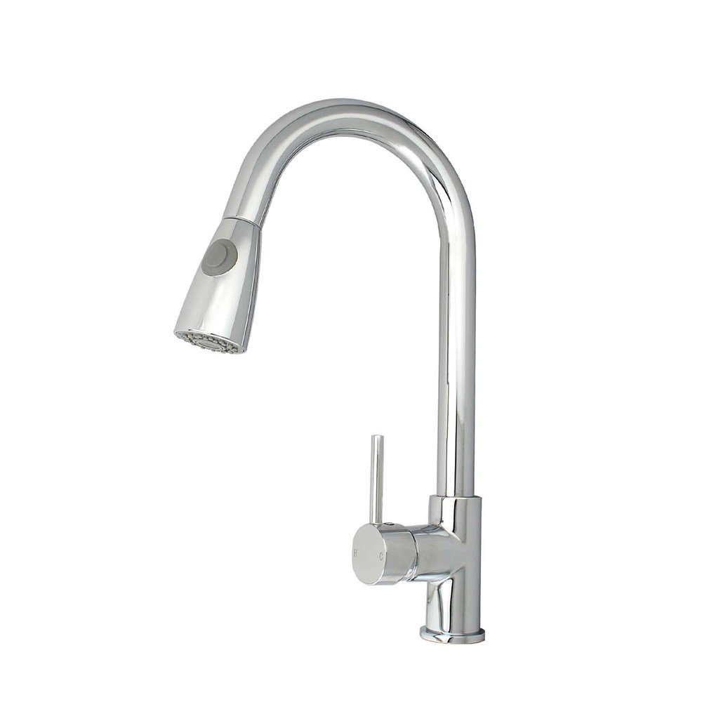 360° Swivel Pull Out Kitchen Mixer (Chrome)