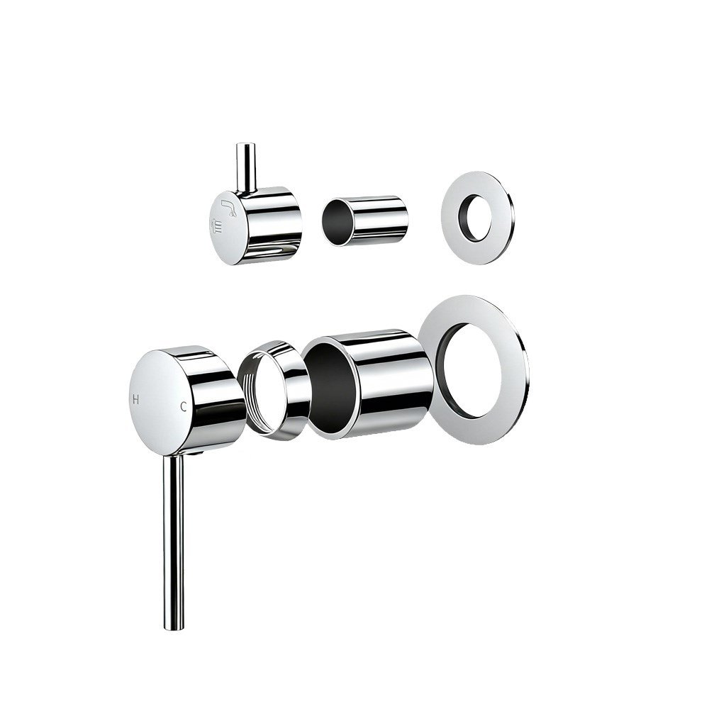 LUCID PIN Series Diverter Mixer Trim Kit With Separate Cover Plate (match CLPD)