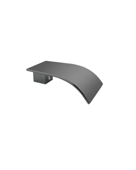 Esperia Waterfall Bath Spout Gun Metal Grey