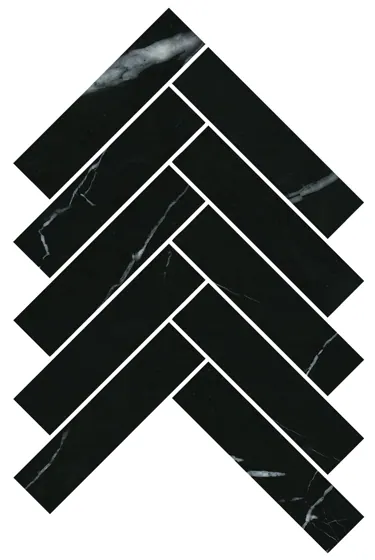 ARTEMIS NERO MARQUINA HERRINGBONE HONED 35X150 S21