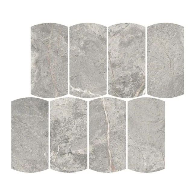Kaolin Granito Grigio Mosaic-Arco 33.8x30 SilkTec®