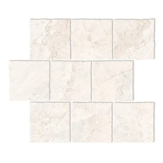 Santorini Cross-cut Oat Cob Mosaic 30x30 SurfaceTec® Tumbled Edg
