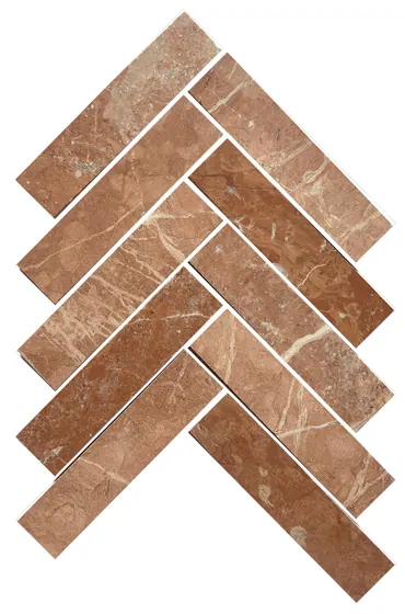 ARTEMIS ROJO ALICANTE HERRINGBONE HONED 35X150 S21