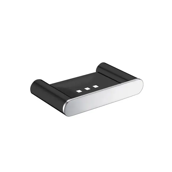 Esperia Soap Dish Black & Chrome