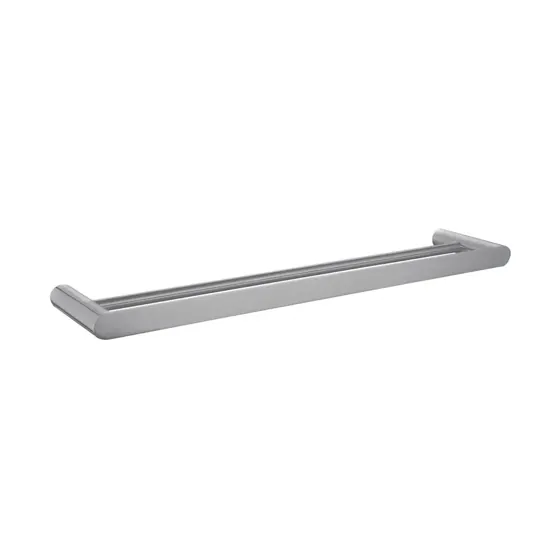 Esperia Double Towel Rail 600mm Brushed Nickel
