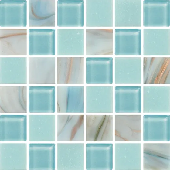 PEARL POWDER BLUE GLASS 20X20 S21