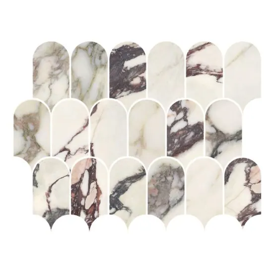 Kaolin x Greg Natale Calacatta Viola Mosaic-Roman 30x24 SilkTec®