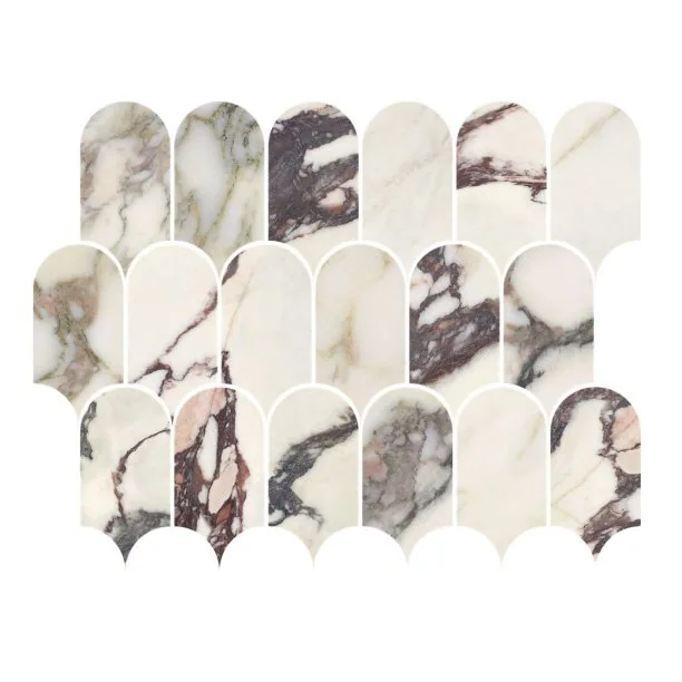 Kaolin x Greg Natale Calacatta Viola Mosaic-Roman 30x24 SilkTec®