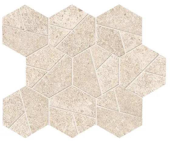 Boost Stone Ivory Hexagon 25x28.5