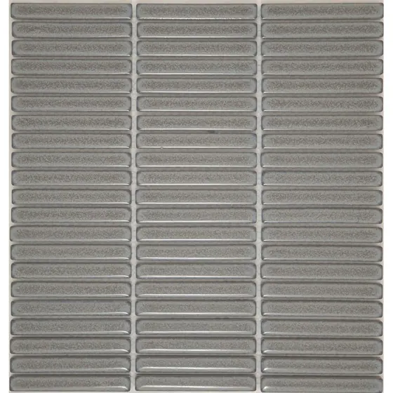 Bamboo Grey Smoke Gloss Mosaic 12×92 S21