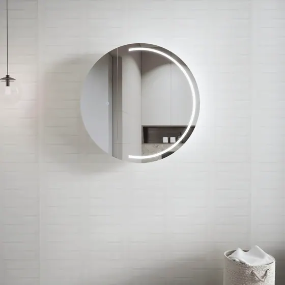 LED LONDON 800MM WHITE SHAVING CABINET