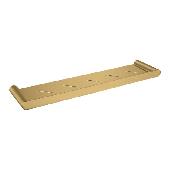 Esperia Shower Shelf Brushed Yellow Gold