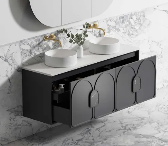 LAGUNA BLACK AMERICAN OAK 1500X460 VANITY