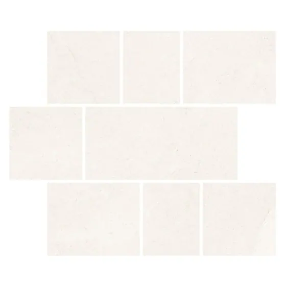 FRENCH ALPS Cloud White 34.55x29.7 Stax Mosaic