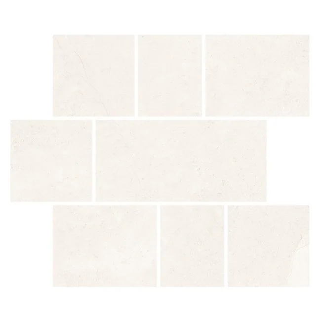 FRENCH ALPS Cloud White 34.55x29.7 Stax Mosaic