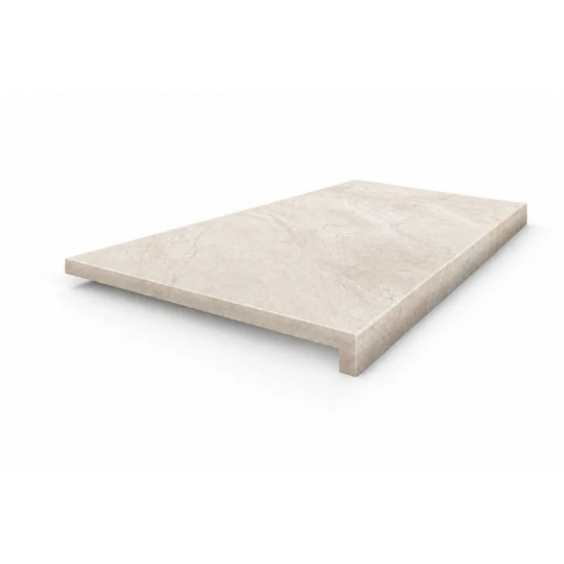 Santa Monica Ivory 40x60 20mm Bullnose-Single-Piece Drop Down Co