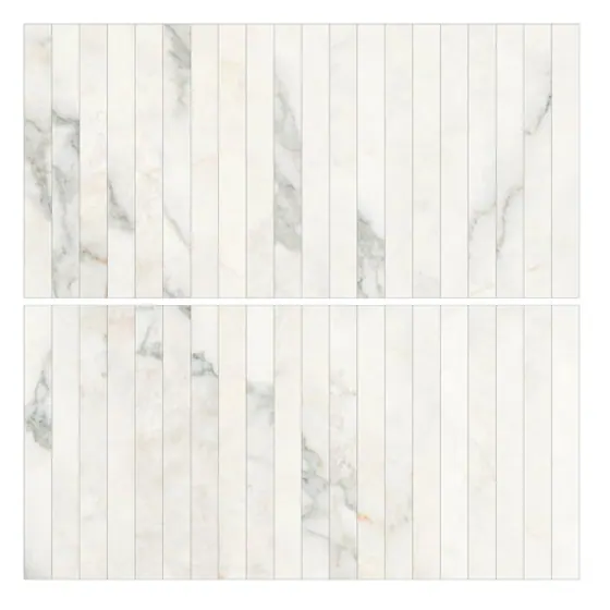 Kaolin Calacatta Nuvola Mosaic-Stix KitKat 30x30 SilkTec®