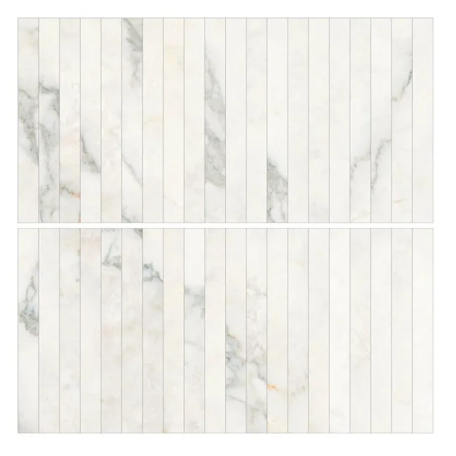 Kaolin Calacatta Nuvola Mosaic-Stix KitKat 30x30 SilkTec®
