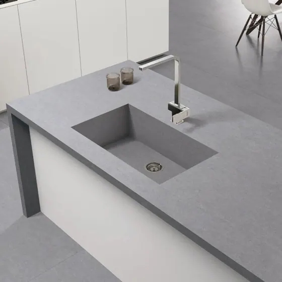 XL-Slab Cement Grey 160x320 Natural 12mm thick