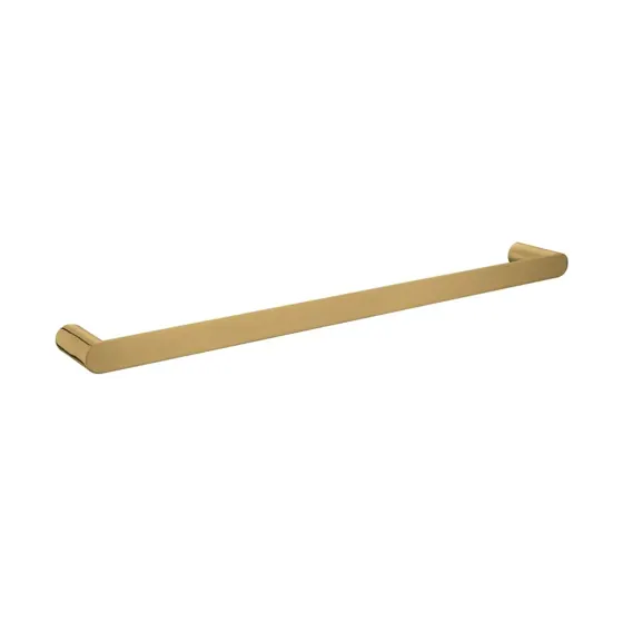 Esperia Single Towel Rail 600mm Brushed Yellow Gold