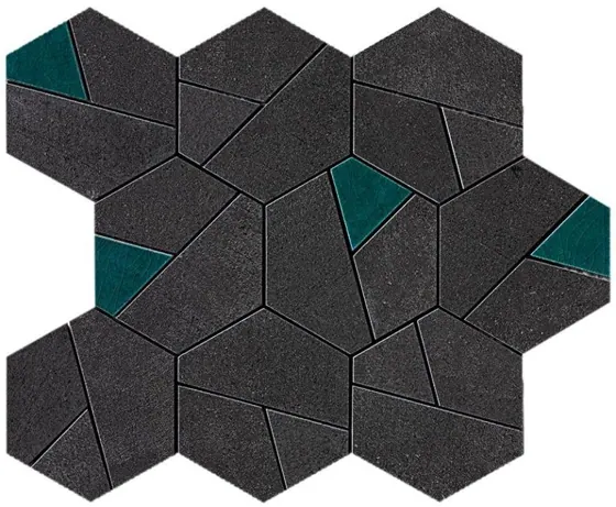 BOOST Hexagon Tarmac & Jade 25X28.50