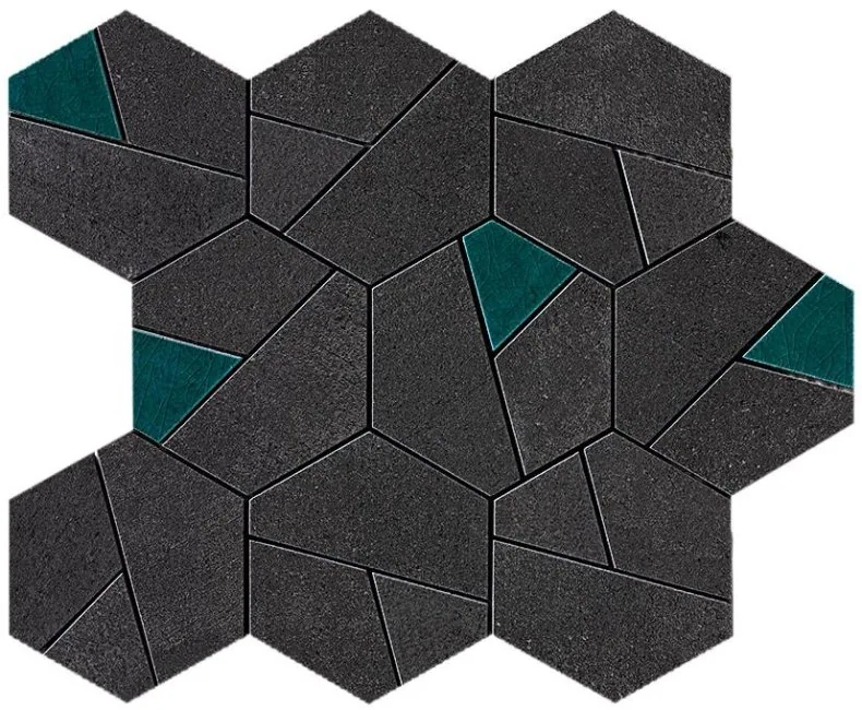 BOOST Hexagon Tarmac & Jade 25X28.50