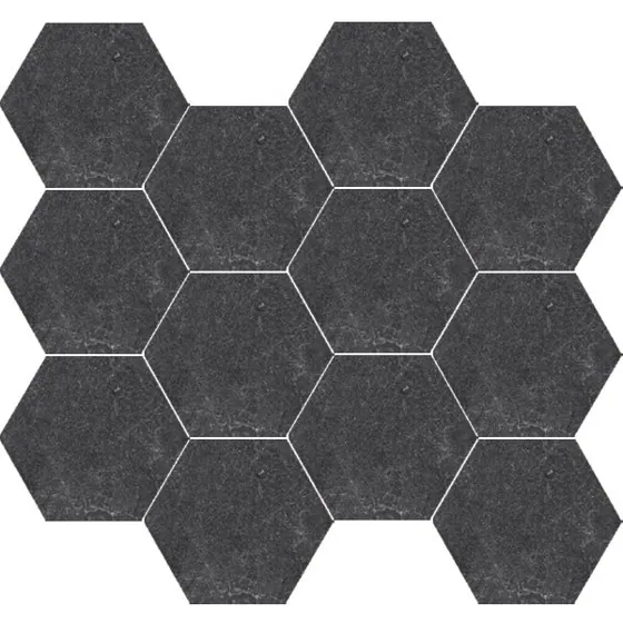 ENZO Coal Hexagon Mosaic 26.5X30.5