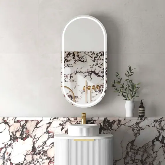 LED NOOSA 900X450 WHITE SHAVING CABINET